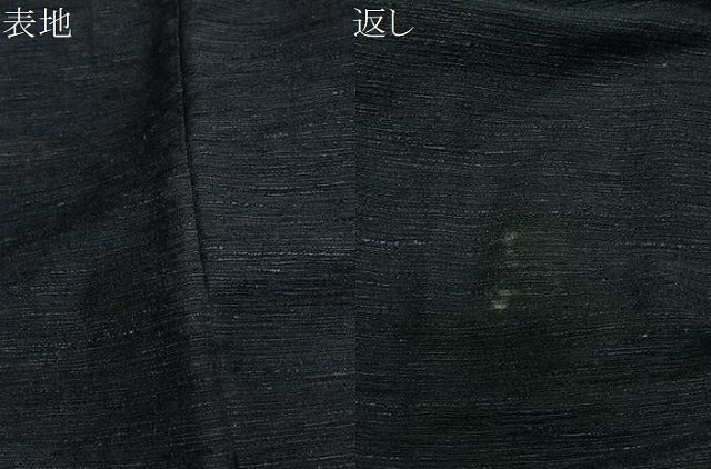 平和屋着物∞男性　羽織　紬地　褐返色　正絹　逸品　CABD4566ua