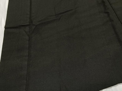 平和屋着物∞男性　長羽織　黒地　正絹　逸品　CABD4568ua