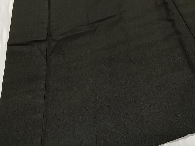 平和屋着物∞男性　長羽織　黒地　正絹　逸品　CABD4568ua