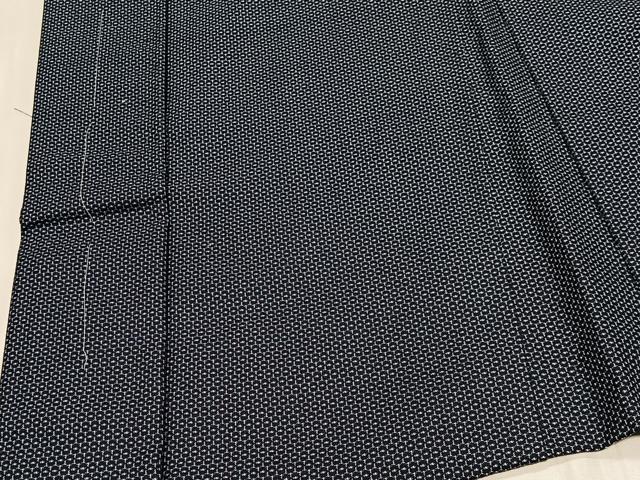 平和屋着物∞男性　羽織　お召地　100亀甲　総詰め　正絹　逸品　未使用　CABD4573ua