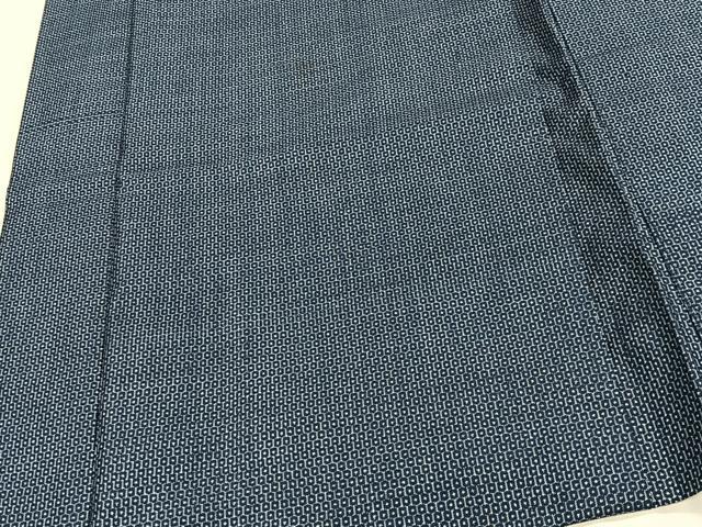 平和屋着物∞男性　長羽織　本場大島紬　100亀甲　総詰め　正絹　逸品　CABD4580ua