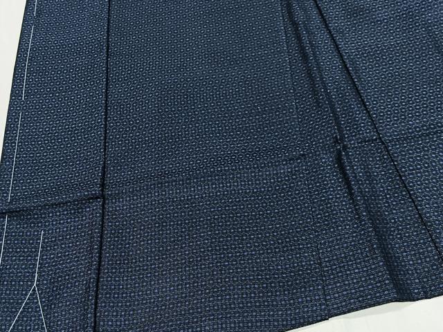 平和屋着物∞男性　長羽織　本場大島紬　80亀甲　総詰め　正絹　逸品　未使用　CABD4583ua