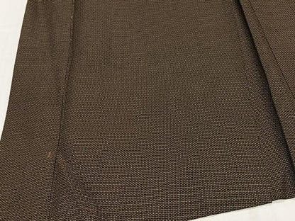 平和屋着物∞男性　長羽織　お召地　140亀甲　総詰め　正絹　逸品　CABD4594ua
