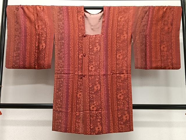 平和屋着物∞道行コート　辻が花　ロング丈　正絹　逸品　CABD4600ua