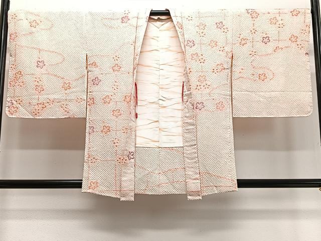 平和屋着物∞羽織　総絞り　舞花文　正絹　逸品　未使用　CABD4604ua