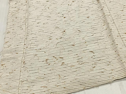 平和屋着物∞男性　羽織　髭紬地　横段文　正絹　逸品　CABD4605ua