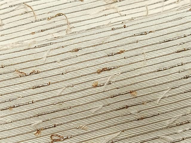 平和屋着物∞男性　羽織　髭紬地　横段文　正絹　逸品　CABD4605ua