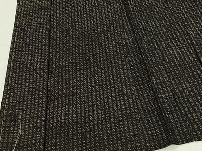平和屋着物∞男性　長羽織　紬地　横段文　正絹　逸品　未使用　CABD4610ua