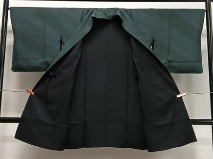 平和屋着物∞道中着　リバーシブル　霞文　暈し染め　ロング丈　正絹　逸品　未使用　CABD4612ua