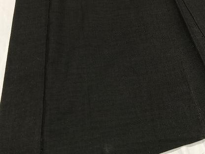 平和屋着物∞男性　羽織　紬地　黒地　正絹　逸品　CABD4615ua