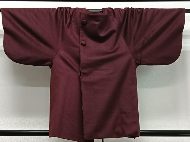 平和屋着物∞和装コート　葡萄色　CABD4618ua