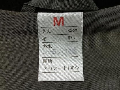 平和屋着物∞和装コート　ベロア　黒地　逸品　CABD4622ua