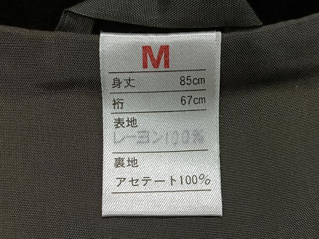 平和屋着物∞和装コート　ベロア　黒地　逸品　CABD4622ua