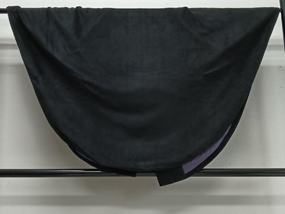 平和屋着物∞和装コート　黒地　ウール　CABD4624ua