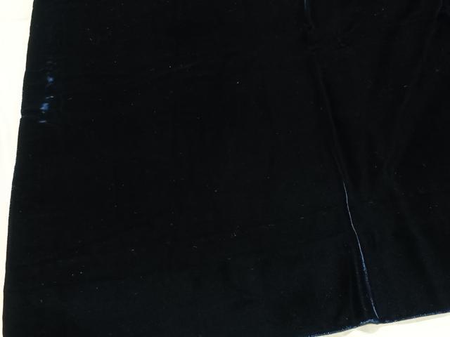 平和屋着物∞和装コート　ベロア　紫黒色　CABD4628ua