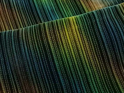 平和屋着物∞和装コート　ベロア　縞　暈し染め　CABD4629ua