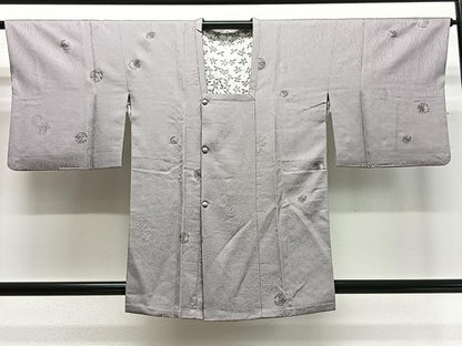 平和屋着物∞道行コート　花丸文　正絹　逸品　CABD4631ua