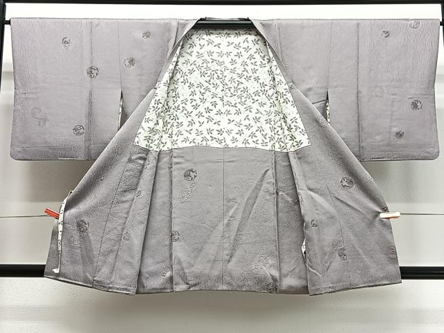 平和屋着物∞道行コート　花丸文　正絹　逸品　CABD4631ua