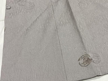 平和屋着物∞道行コート　花丸文　正絹　逸品　CABD4631ua