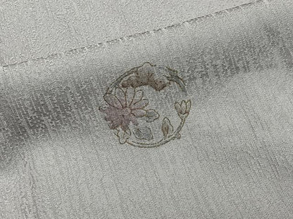 平和屋着物∞道行コート　花丸文　正絹　逸品　CABD4631ua