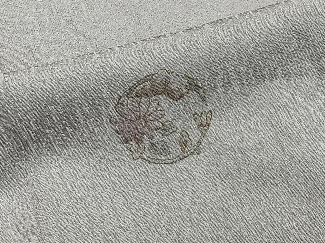 平和屋着物∞道行コート　花丸文　正絹　逸品　CABD4631ua