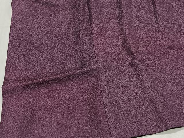 平和屋着物∞道行コート　リバーシブル　霞文　黒地　正絹　逸品　CABD4635ua