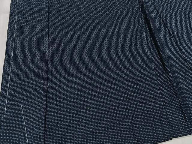 平和屋着物∞男性　長羽織　本場大島紬　80亀甲　総詰め　正絹　逸品　未使用　CABD4649ua