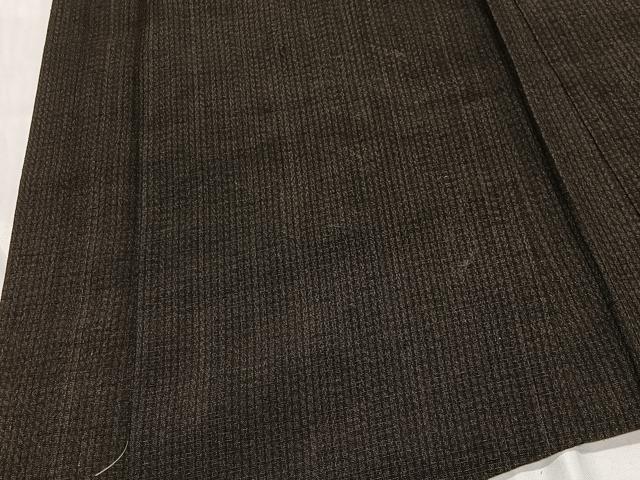 平和屋着物∞男性　羽織　紬地　縞　正絹　逸品　CABD4651ua