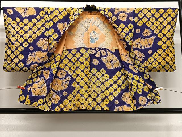 平和屋着物∞アンティーク　大正ロマン　羽織　絞り　舞花文　正絹　逸品　未使用　CABD4663ua