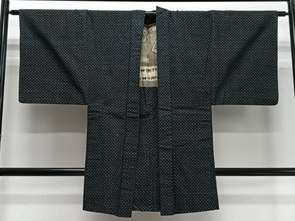 平和屋着物∞男性　長羽織　幾何学文　綿　逸品　CABD4684ua