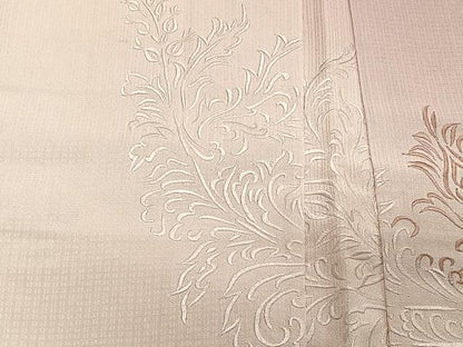 平和屋着物∞羽織　総刺繍　草葉文　暈し染め　正絹　逸品　CABD4693ua