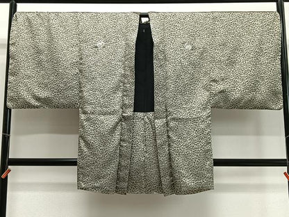 平和屋着物∞男性　長羽織　豹柄　銀糸　洗える着物　CABD4697ua