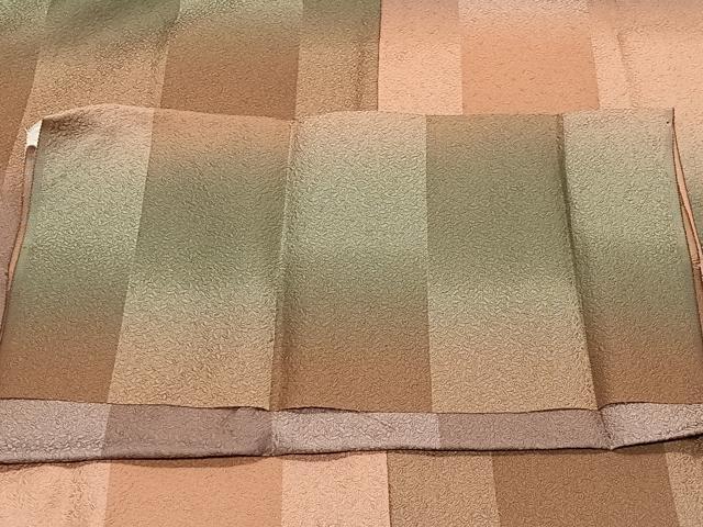 平和屋着物∞道行コート　霞文　暈し染め　ロング丈　反端付き　正絹　逸品　未使用　CABD4704ua