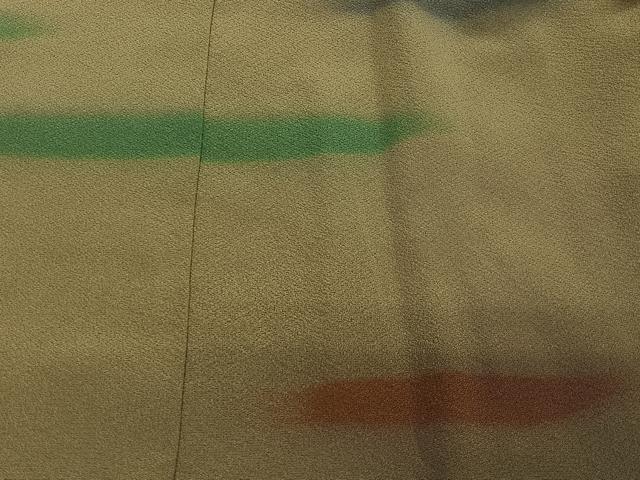 平和屋着物∞道中着　作家物　霞文　暈し染め　ロング丈　正絹　逸品　CABD4712ua