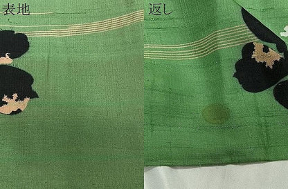平和屋着物∞アンティーク　大正ロマン　長羽織　草花シルエット　正絹　逸品　CABD4713ua