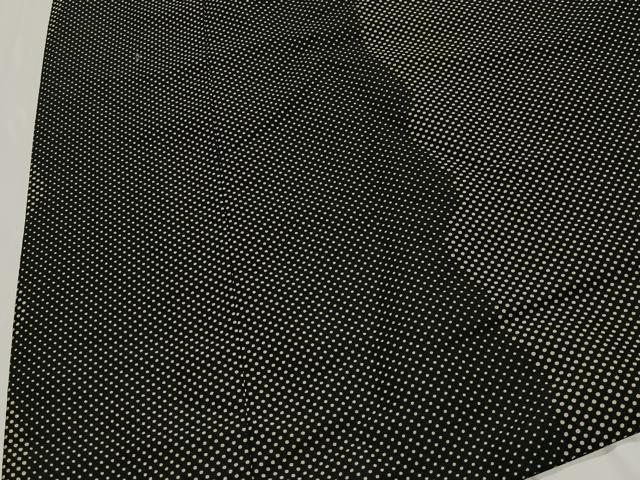 平和屋着物∞道中着　丸文　黒地　ロング丈　正絹　逸品　CABD4722ua