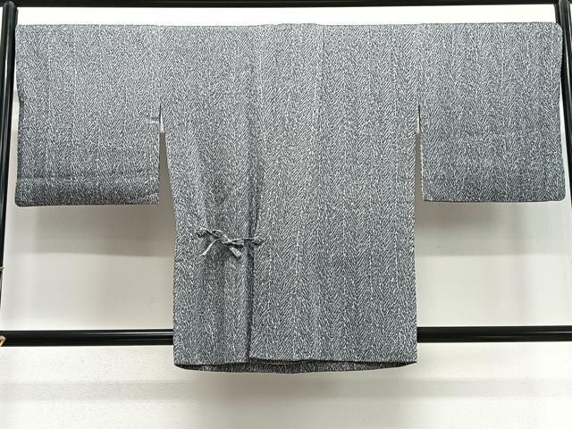 平和屋着物∞名門　藤娘きぬたや・総絞り　杢目絞り　道中着　正絹　逸品　CABD4723ua