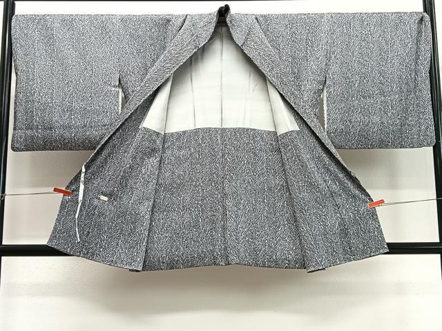 平和屋着物∞名門　藤娘きぬたや・総絞り　杢目絞り　道中着　正絹　逸品　CABD4723ua