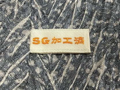 平和屋着物∞名門　藤娘きぬたや・総絞り　杢目絞り　道中着　正絹　逸品　CABD4723ua