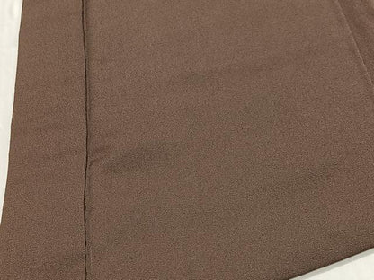 平和屋着物∞男性　長羽織　だるま　砺茶色　正絹　逸品　CABD4727ua