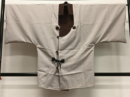 平和屋着物∞男性　和装コート　リバーシブル　角袖　ロング丈　正絹　逸品　CABD4728ua