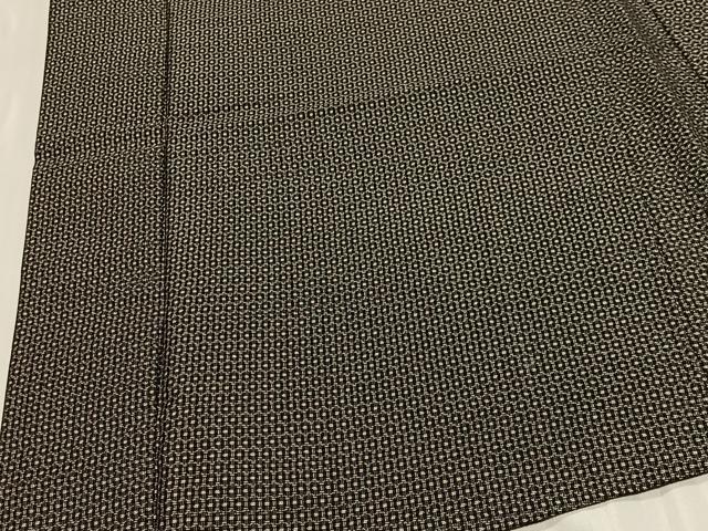 平和屋着物∞男性　羽織　本場大島紬　80亀甲　総詰め　正絹　逸品　CABD4731ua