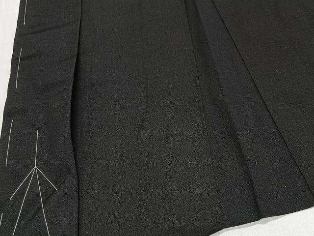 平和屋着物∞男性　長羽織　黒紋付　正絹　逸品　未使用　CABD4736ua