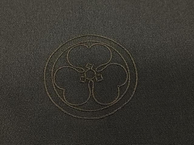 平和屋着物∞男性　長羽織　黒紋付　正絹　逸品　未使用　CABD4736ua