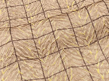 平和屋着物∞羽織　総絞り　格子　杢目絞り　正絹　逸品　CABD4747ua