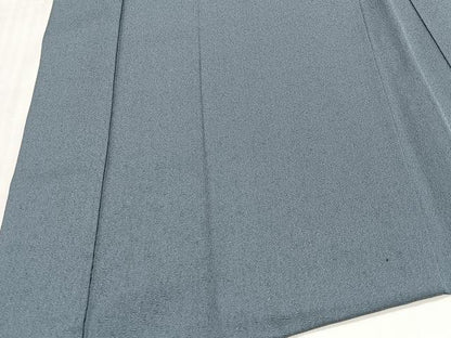 平和屋着物∞男性　長羽織　錆鉄御納戸色　正絹　逸品　CABD4754ua