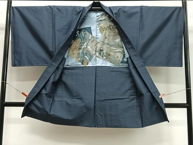 平和屋着物∞男性　長羽織　本場大島紬　80亀甲　総詰め　正絹　逸品　未使用　CABD4763ua