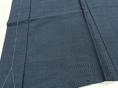 平和屋着物∞男性　長羽織　本場大島紬　80亀甲　総詰め　正絹　逸品　未使用　CABD4763ua