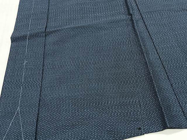 平和屋着物∞男性　長羽織　本場大島紬　80亀甲　総詰め　正絹　逸品　未使用　CABD4763ua