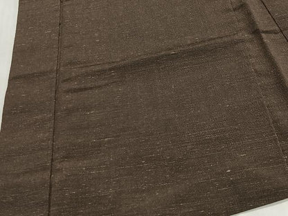 平和屋着物∞男性　長羽織　紬地　霞文　正絹　逸品　CABD4781ua